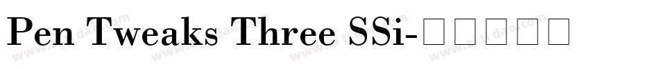 Pen Tweaks Three SSi字体转换